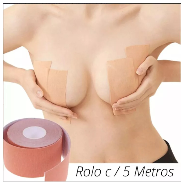 Sutiã Rolo Adesivo Levanta Peito Seio Fita Invisível-BOOB TAPE