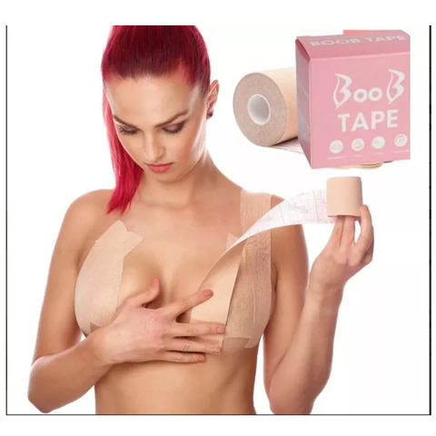 Sutiã Rolo Adesivo Levanta Peito Seio Fita Invisível-BOOB TAPE