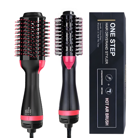 Escova Secadora 110V Alisador Elétrica Quente Cabelo Com 3 Em1 Hair Styler ANJGG